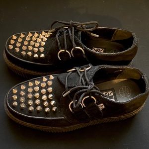 Authentic TUK goth studded creepers